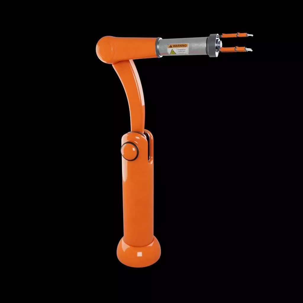 Robotic Arm Low-poly 3D model_0