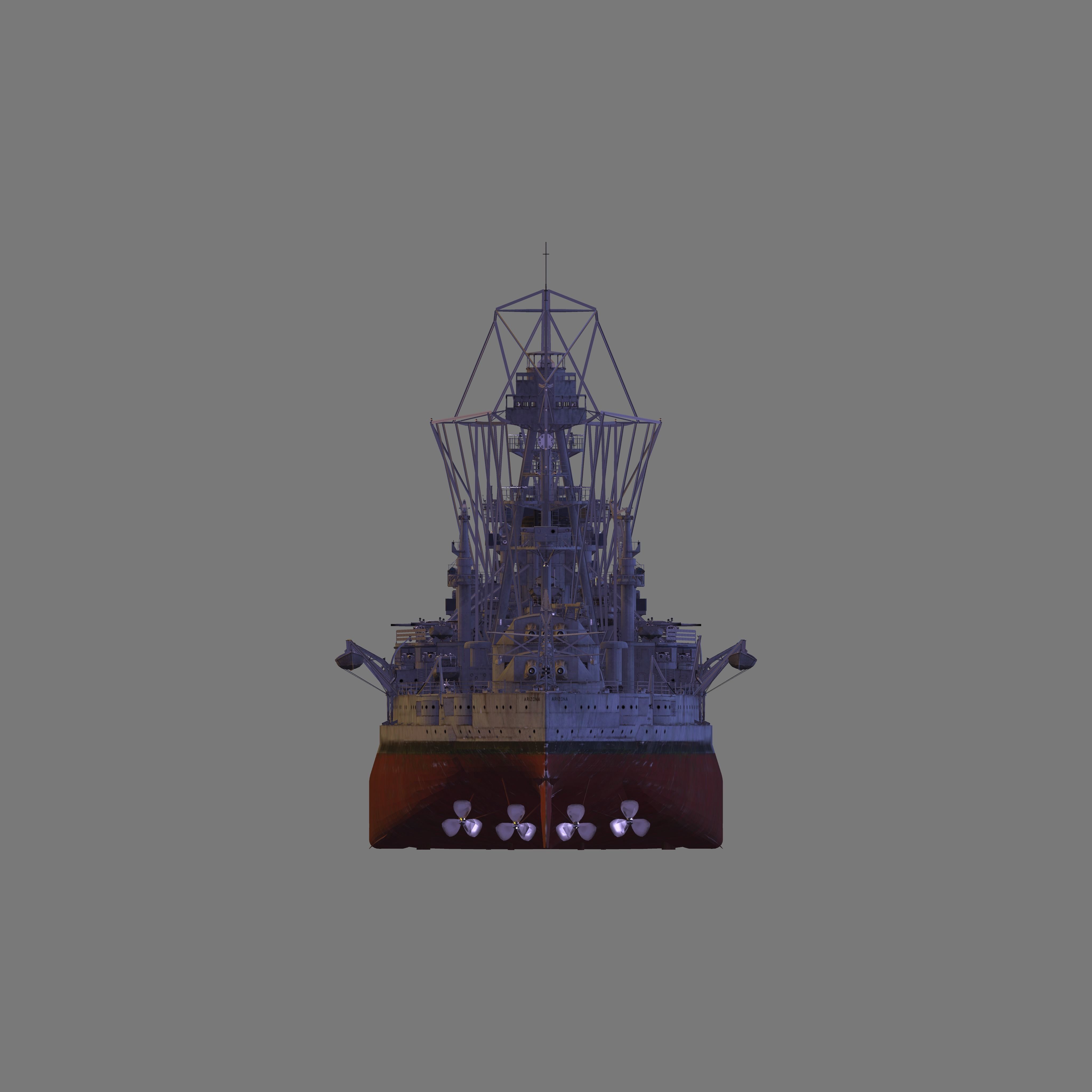 USS Arizona 3D model_6