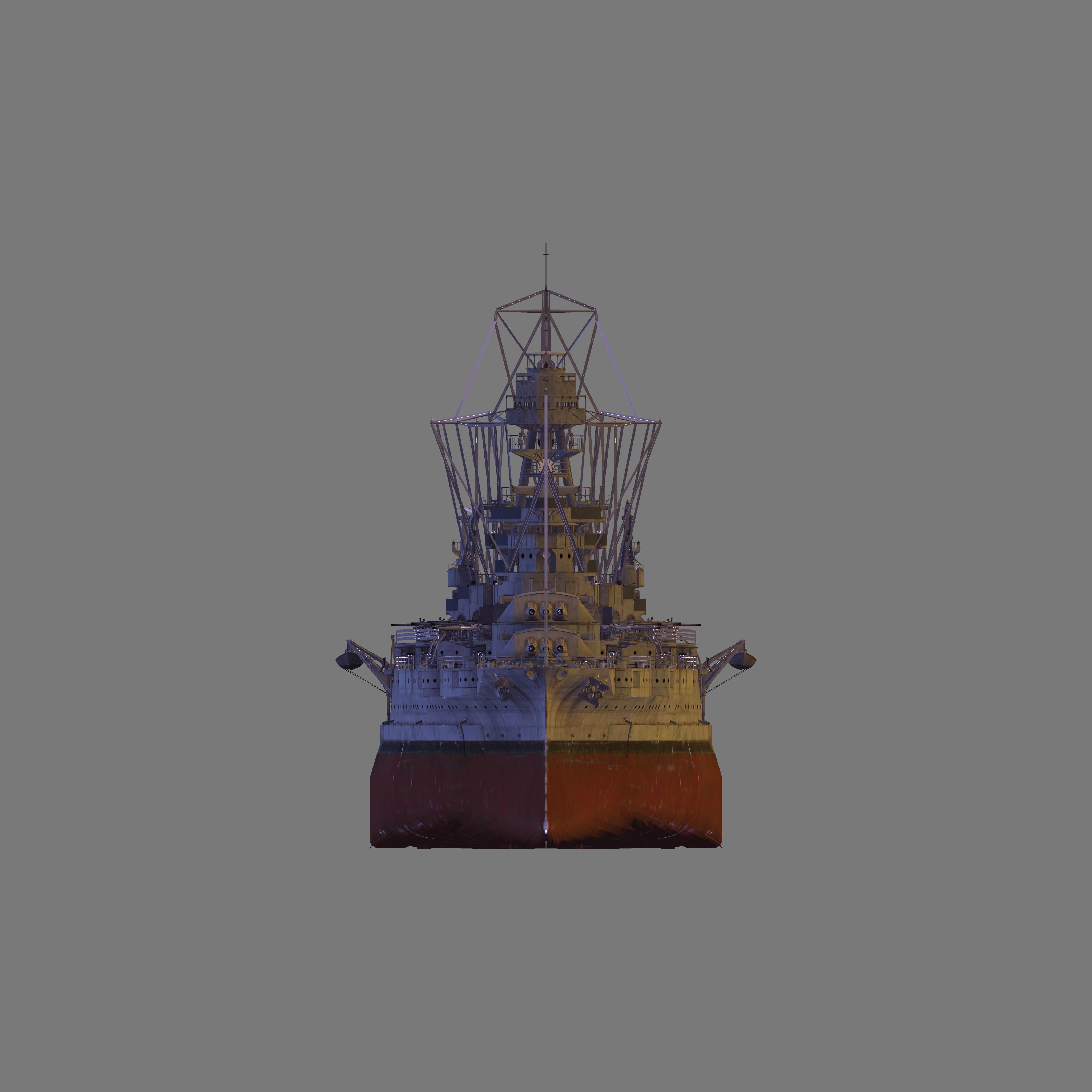 USS Arizona 3D model_4