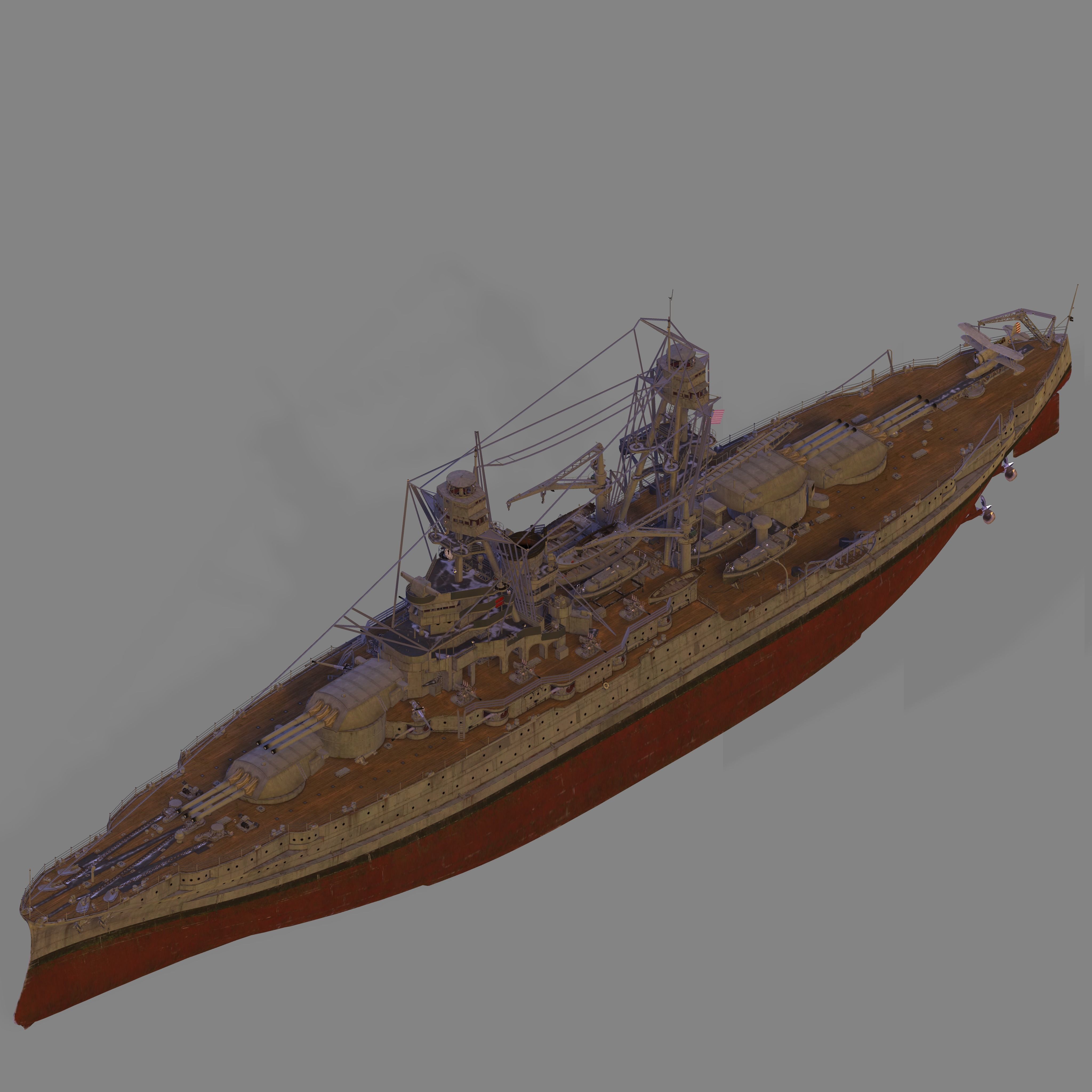 USS Arizona 3D model_1