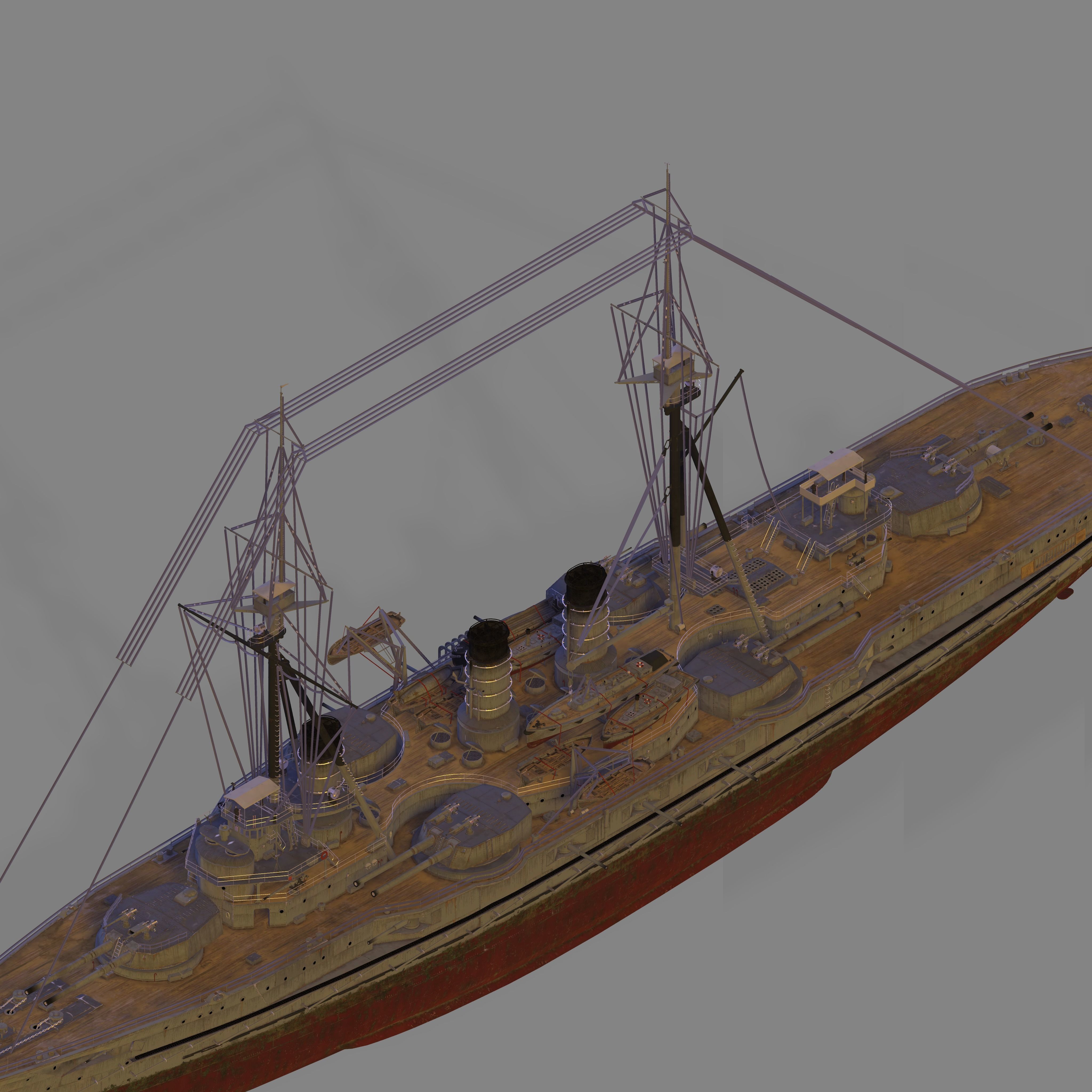 IJN Settsu 3D model_2