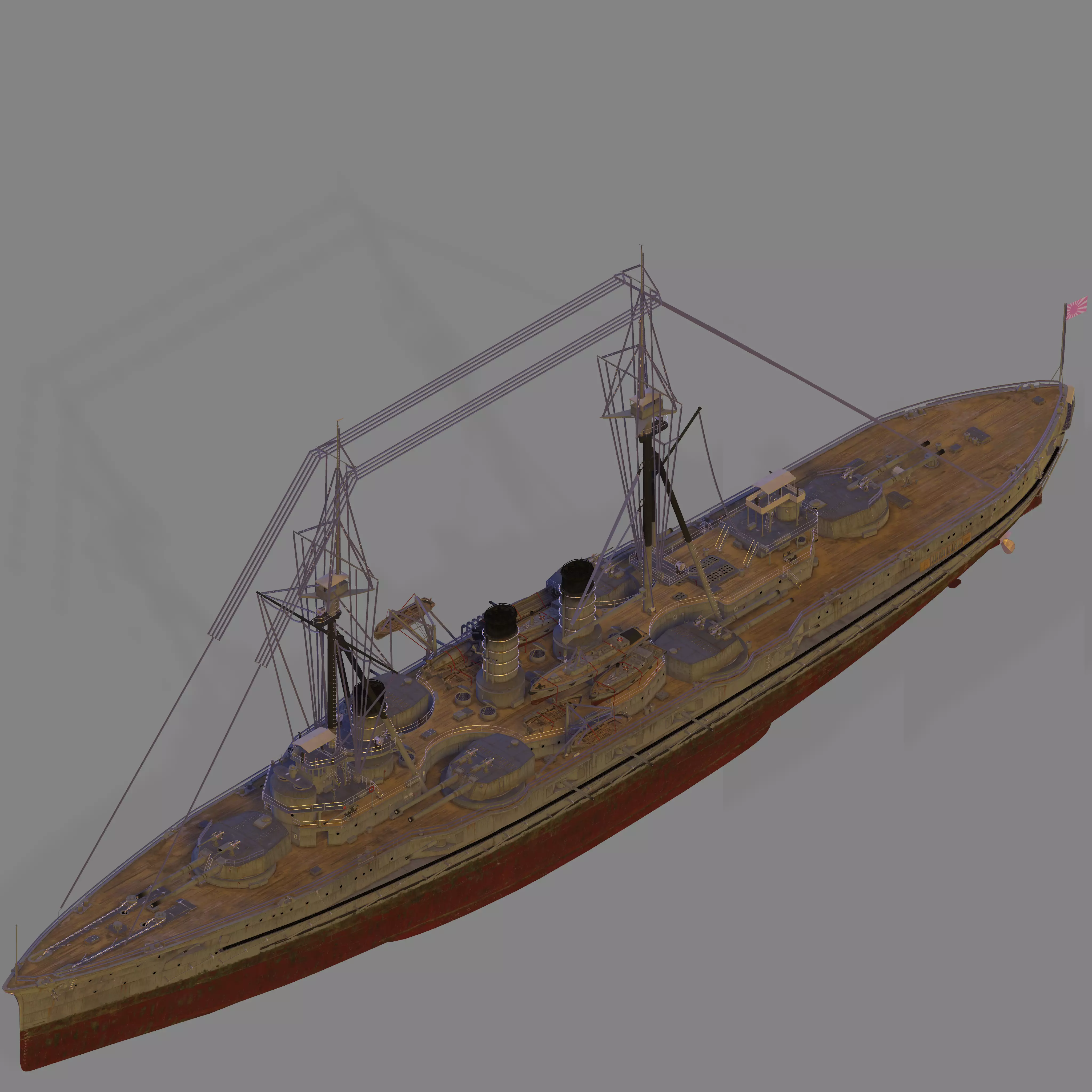 IJN Settsu 3D model_0