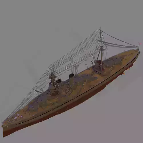 IJN Hyuga 3D model
