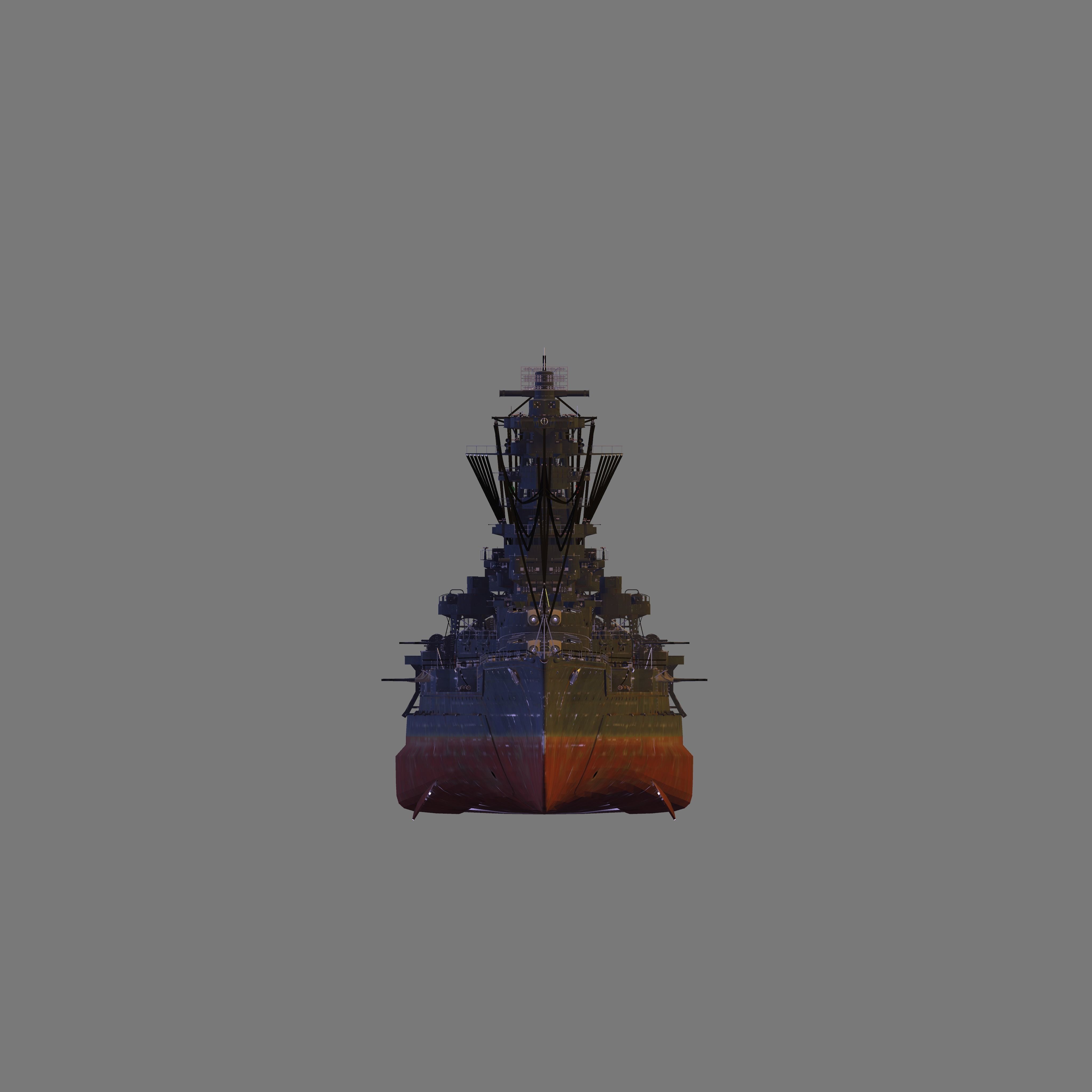 IJN Haruna 3D model_3
