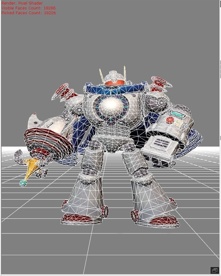 Atlas Space Mech Low-poly 3D model_4