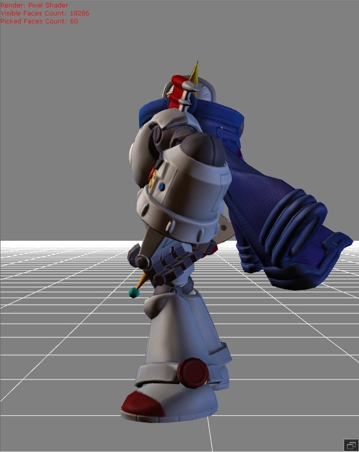 Atlas Space Mech Low-poly 3D model_2