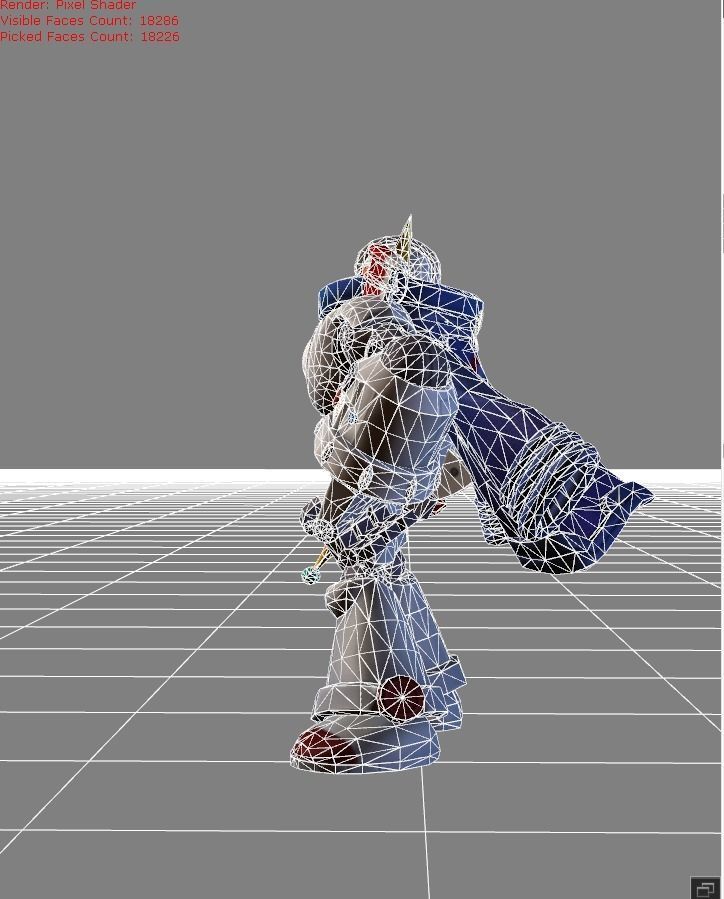 Atlas Space Mech Low-poly 3D model_7