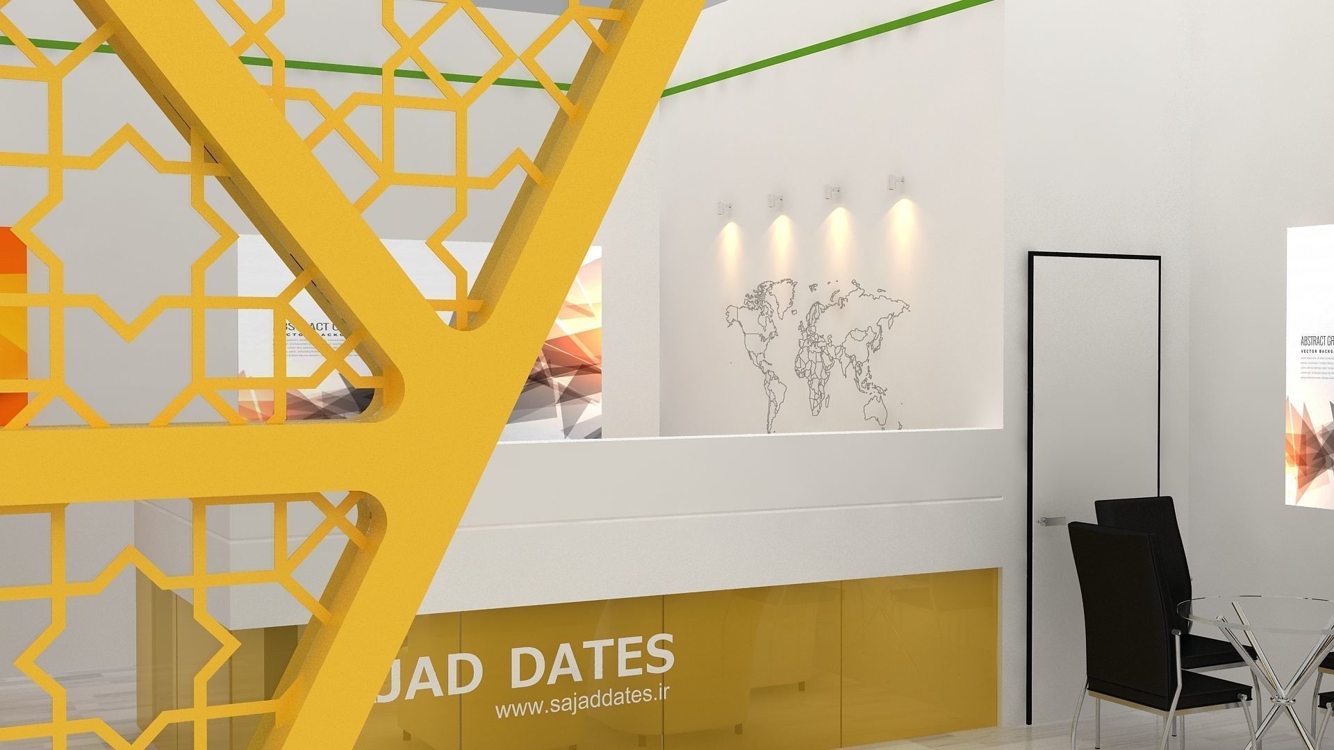 3D exhibition Low-poly 3D model_8