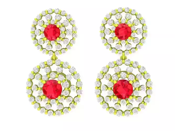 5841 luxury diamond earrings