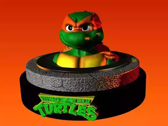 MICHELANGELO MIGUEL ANGEL TURTLE TEENAGE MUTANT NINJA TORTUGA