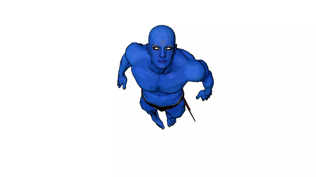 DR MANHATTAN Free low-poly 3D model