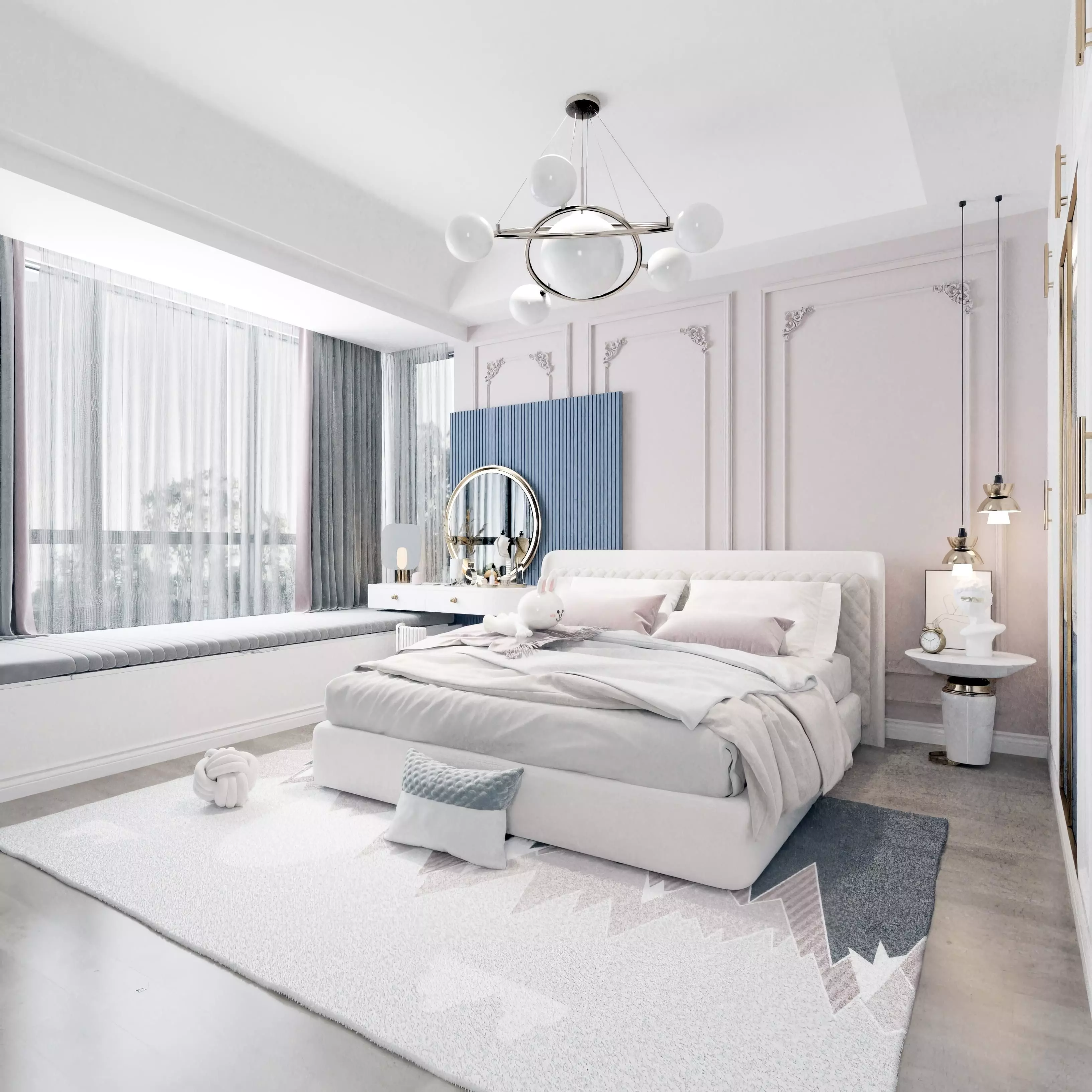 daughters room Janes 3D model_0