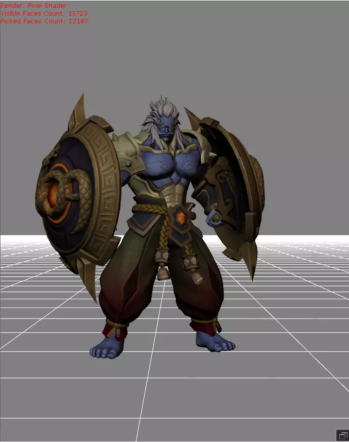 Baxia Mystic Tortoise Low-poly 3D model