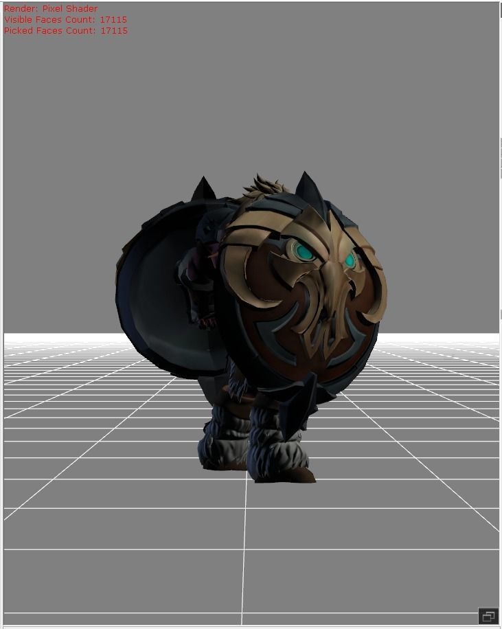 Baxia Wild Totem Skin Low-poly 3D model_1