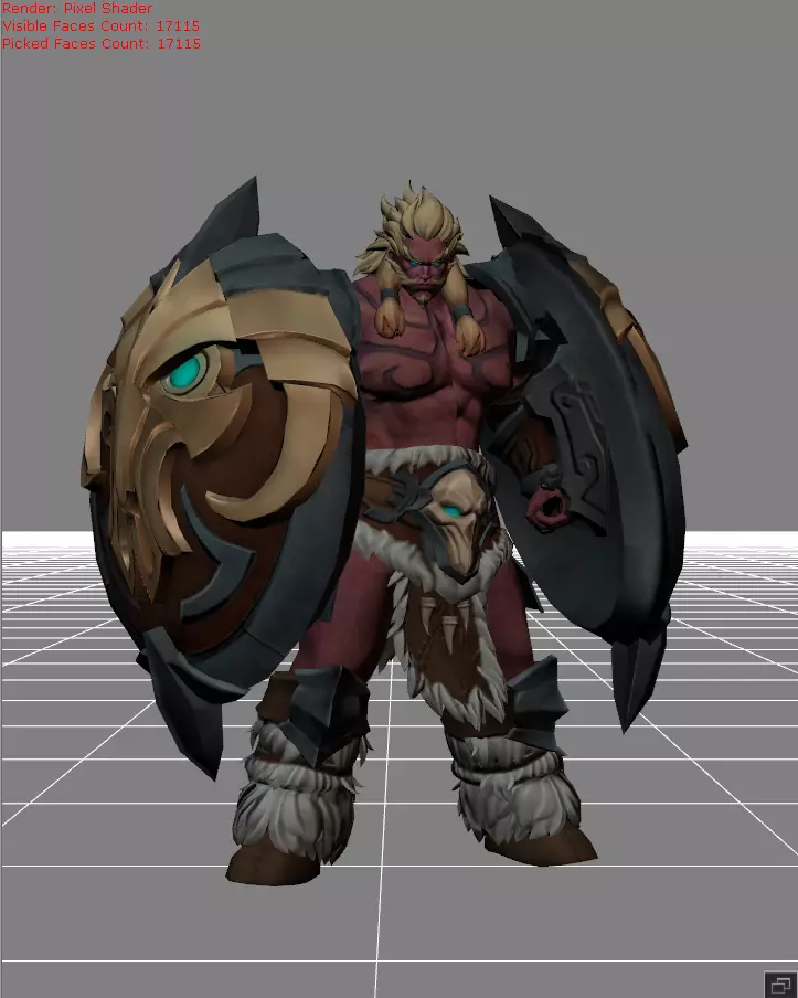 Baxia Wild Totem Skin Low-poly 3D model_0