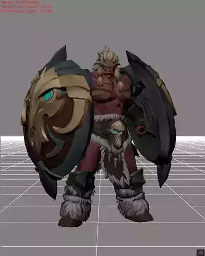 Baxia Wild Totem Skin Low-poly 3D model