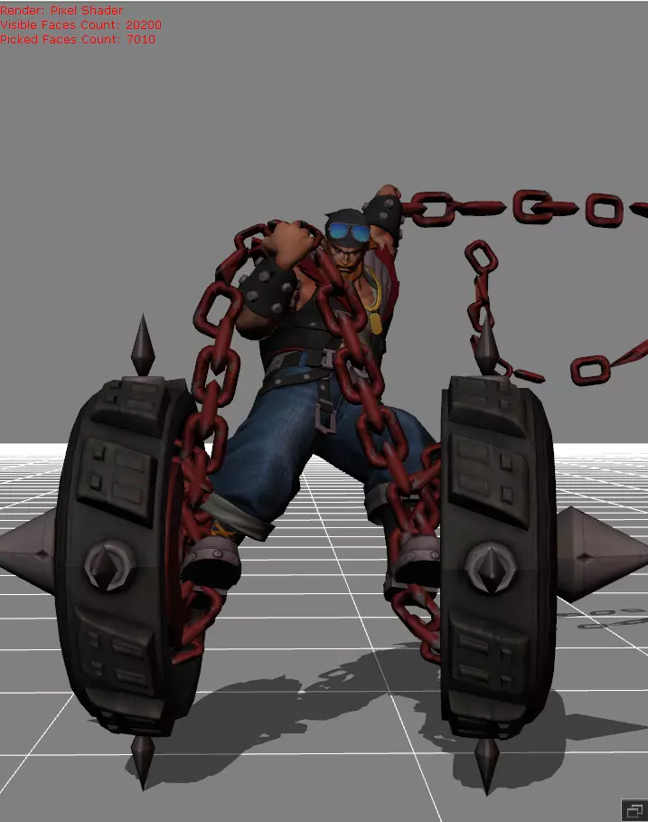 Baxia Badass Roller Skin 3D model