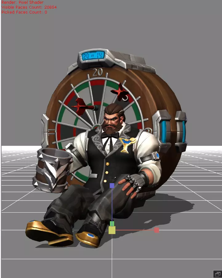 Baxia Bartender Skin 3D model