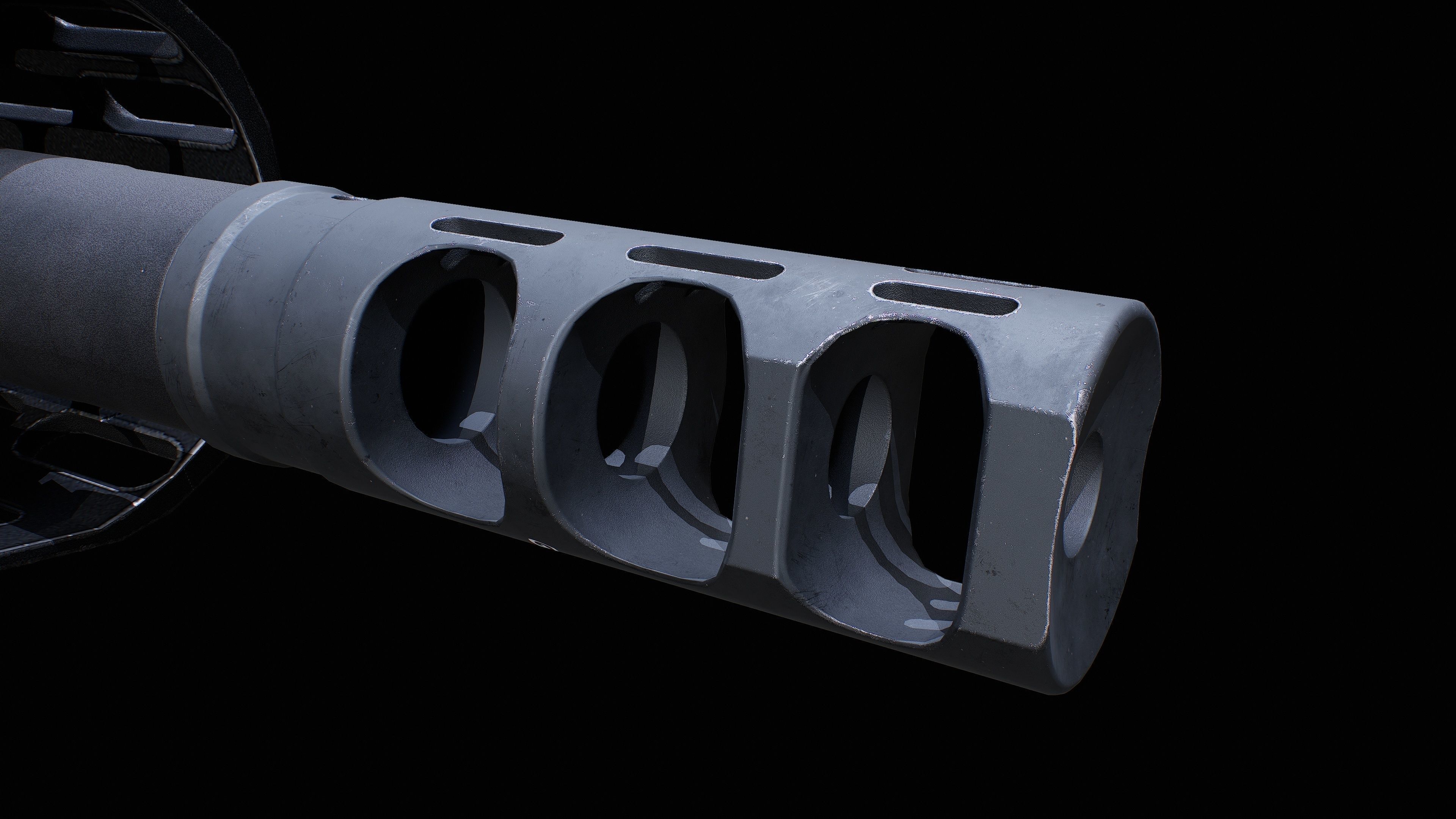 AR 15 AAA Game Asset Without Accessories Low-poly 3D model_12