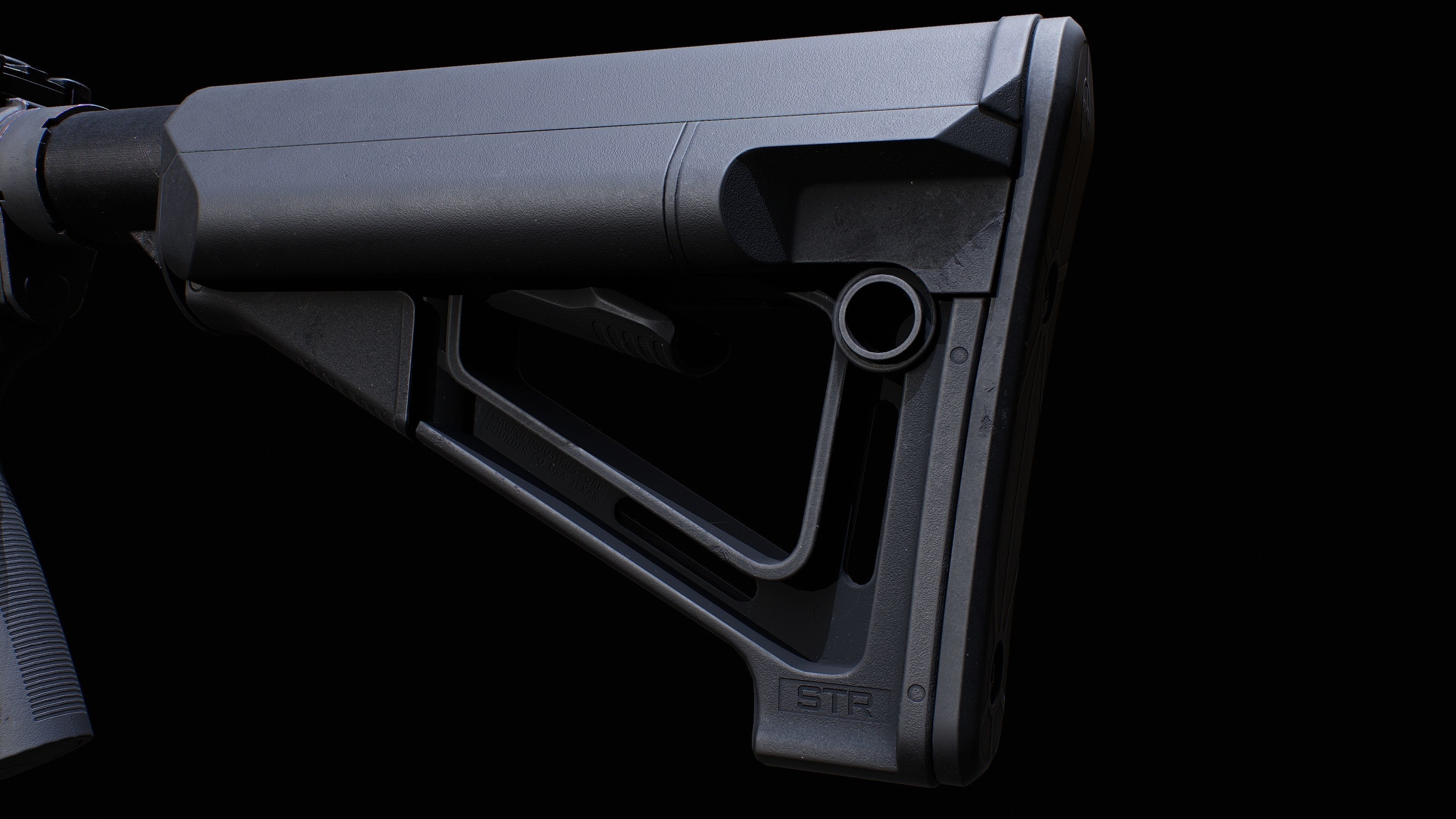 AR 15 AAA Game Asset Without Accessories Low-poly 3D model_18
