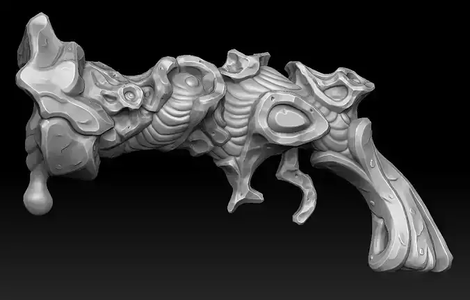 Volcanic pistol 3d print