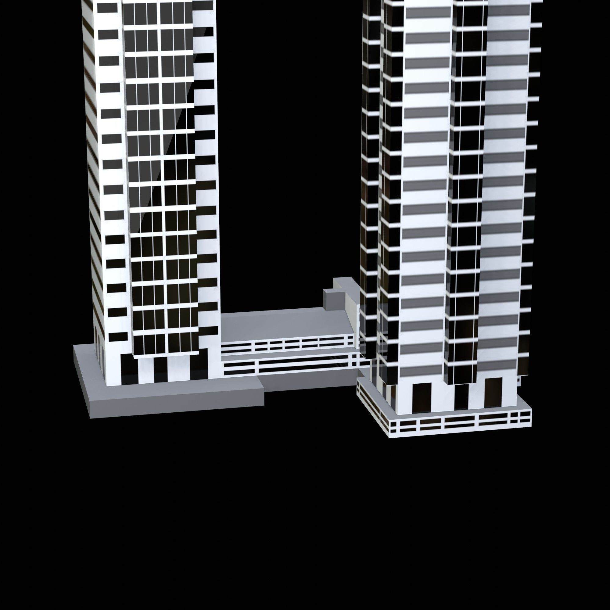 Taino Towers Low-poly 3D model_4