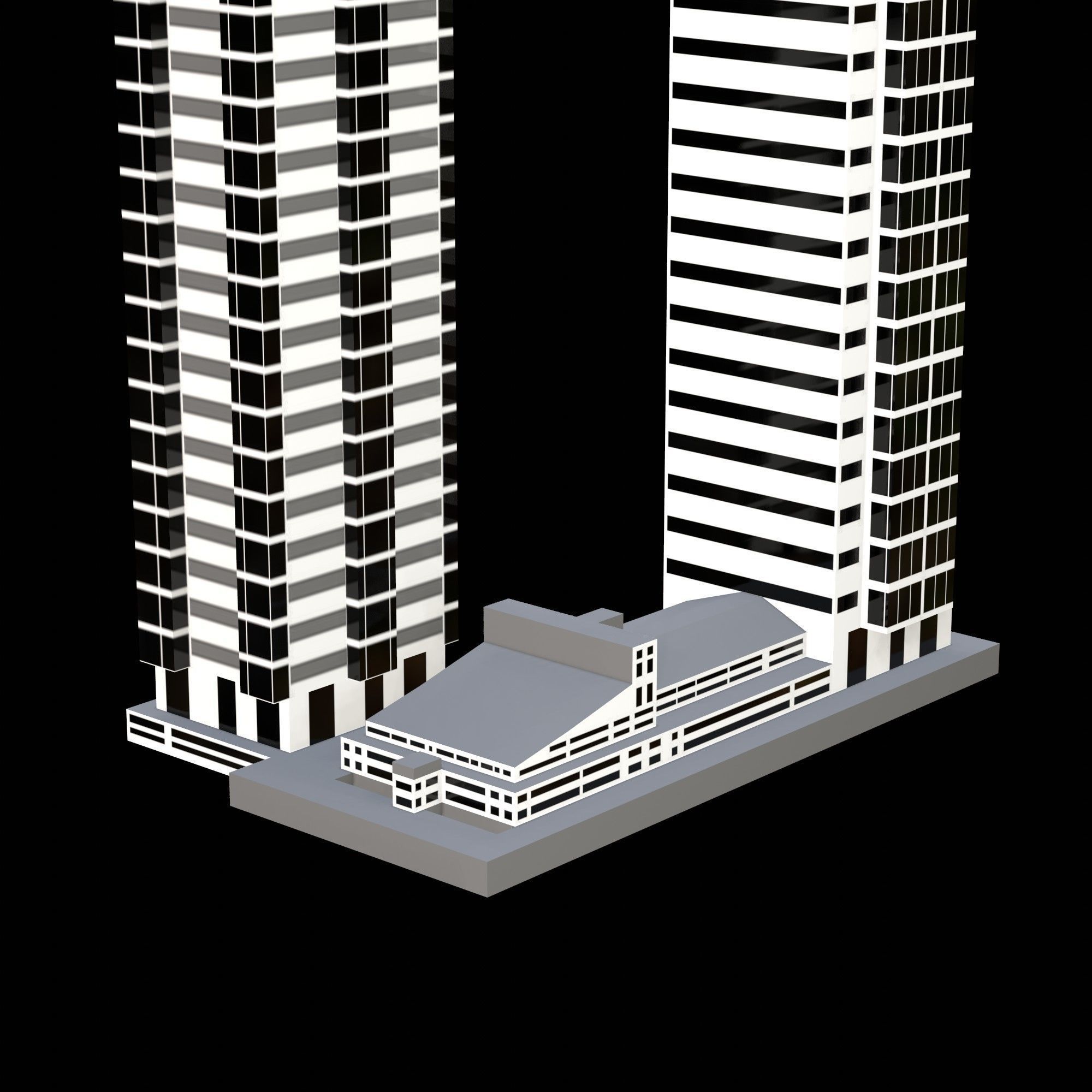 Taino Towers Low-poly 3D model_8
