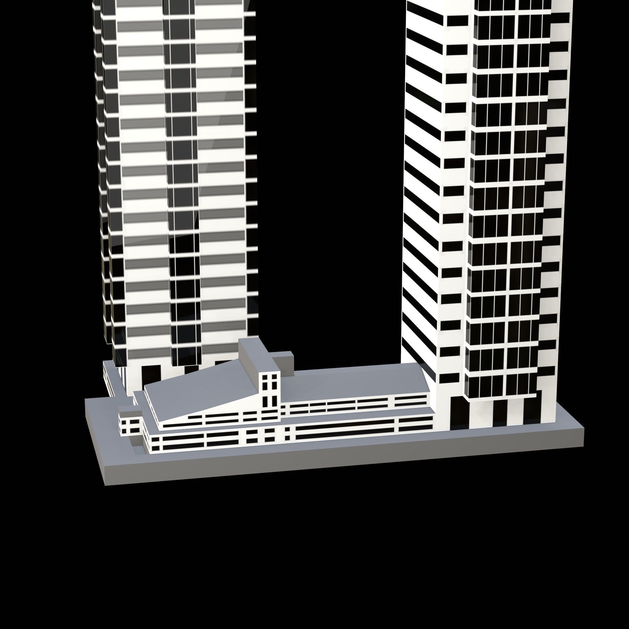 Taino Towers Low-poly 3D model_9