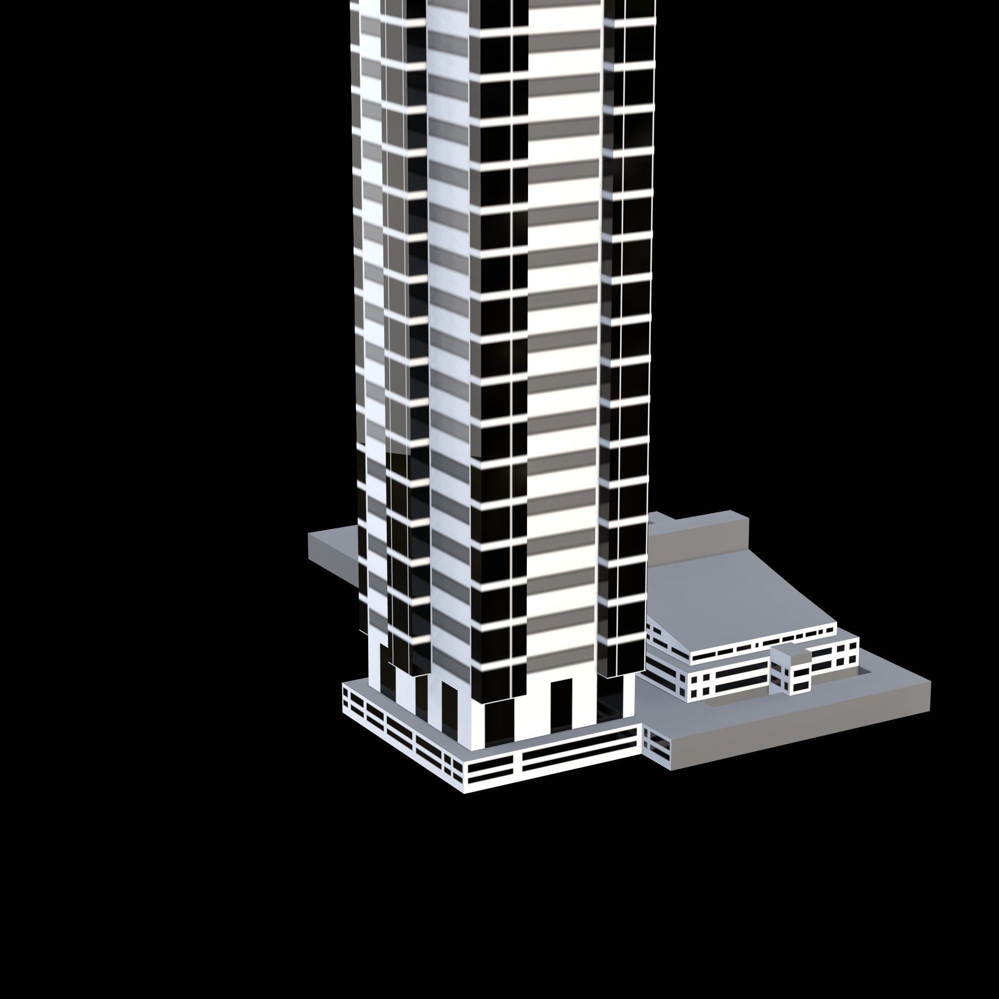 Taino Towers Low-poly 3D model_6