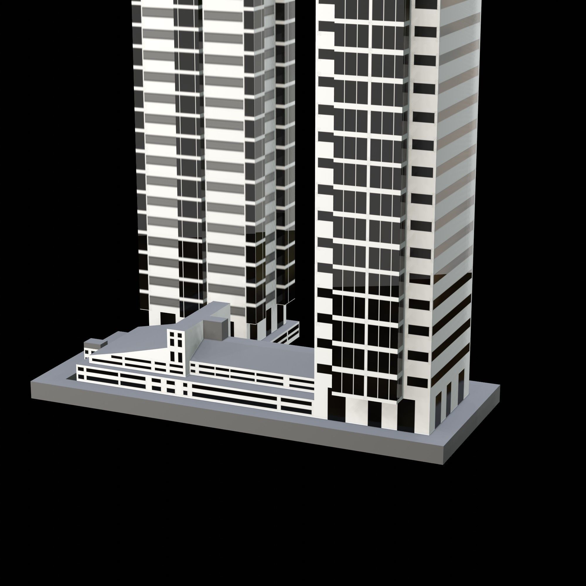Taino Towers Low-poly 3D model_10