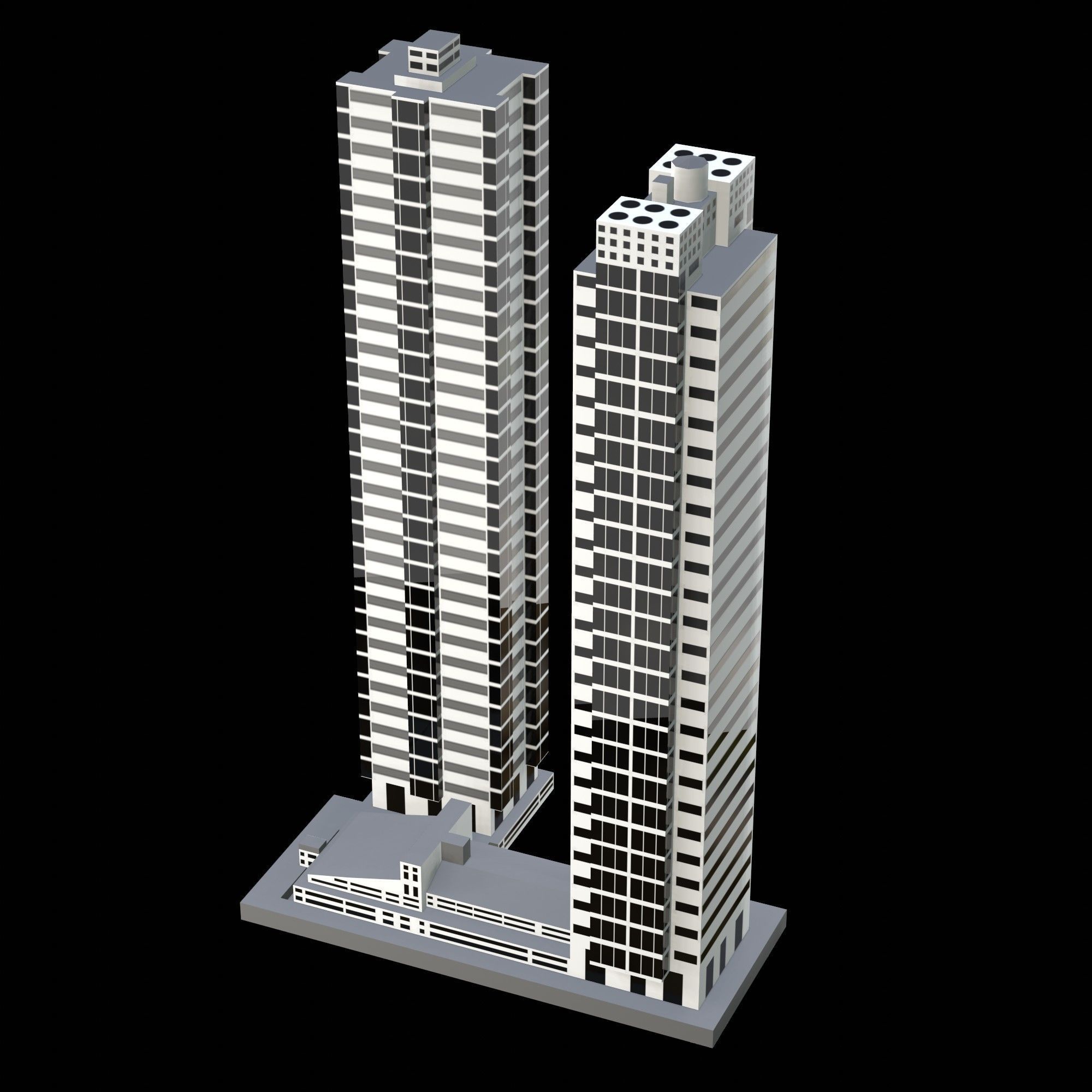 Taino Towers Low-poly 3D model_19