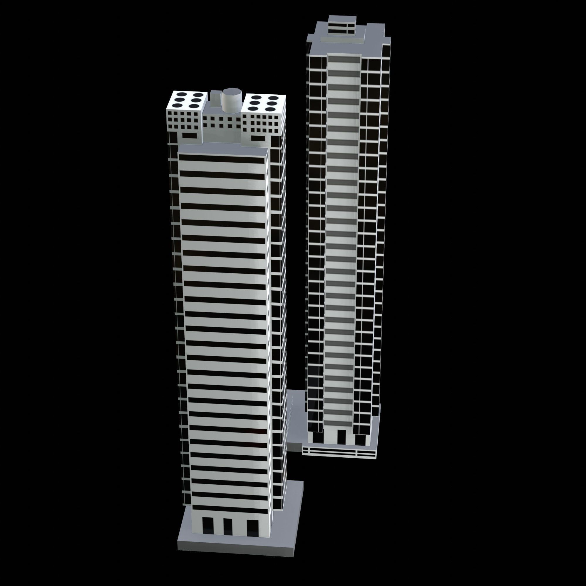 Taino Towers Low-poly 3D model_2