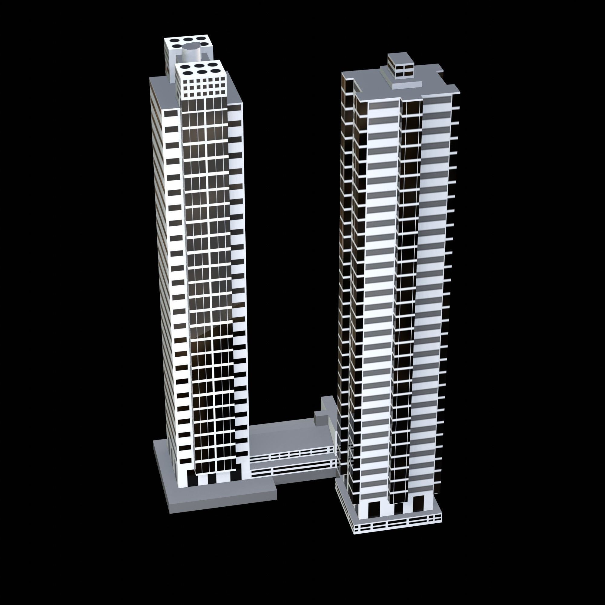 Taino Towers Low-poly 3D model_11