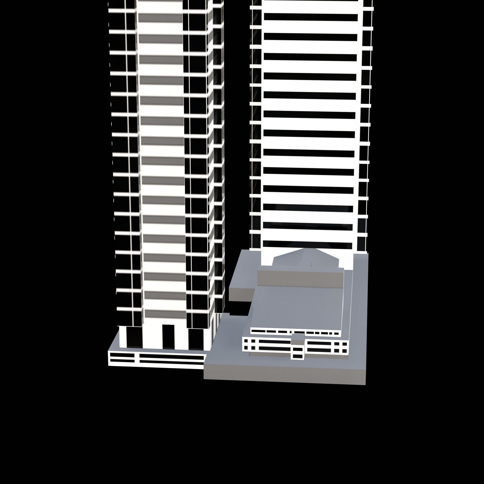 Taino Towers Low-poly 3D model_7