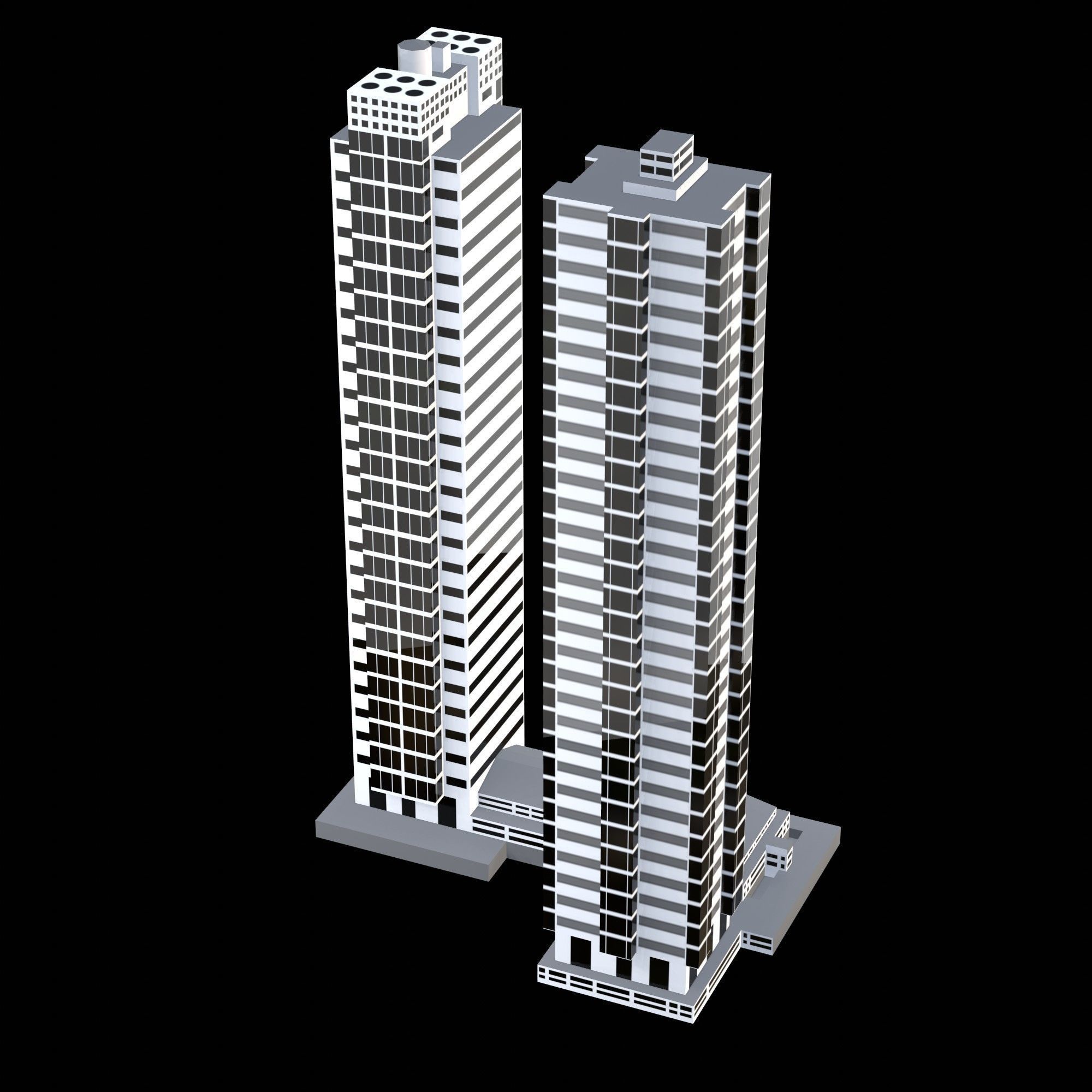 Taino Towers Low-poly 3D model_14