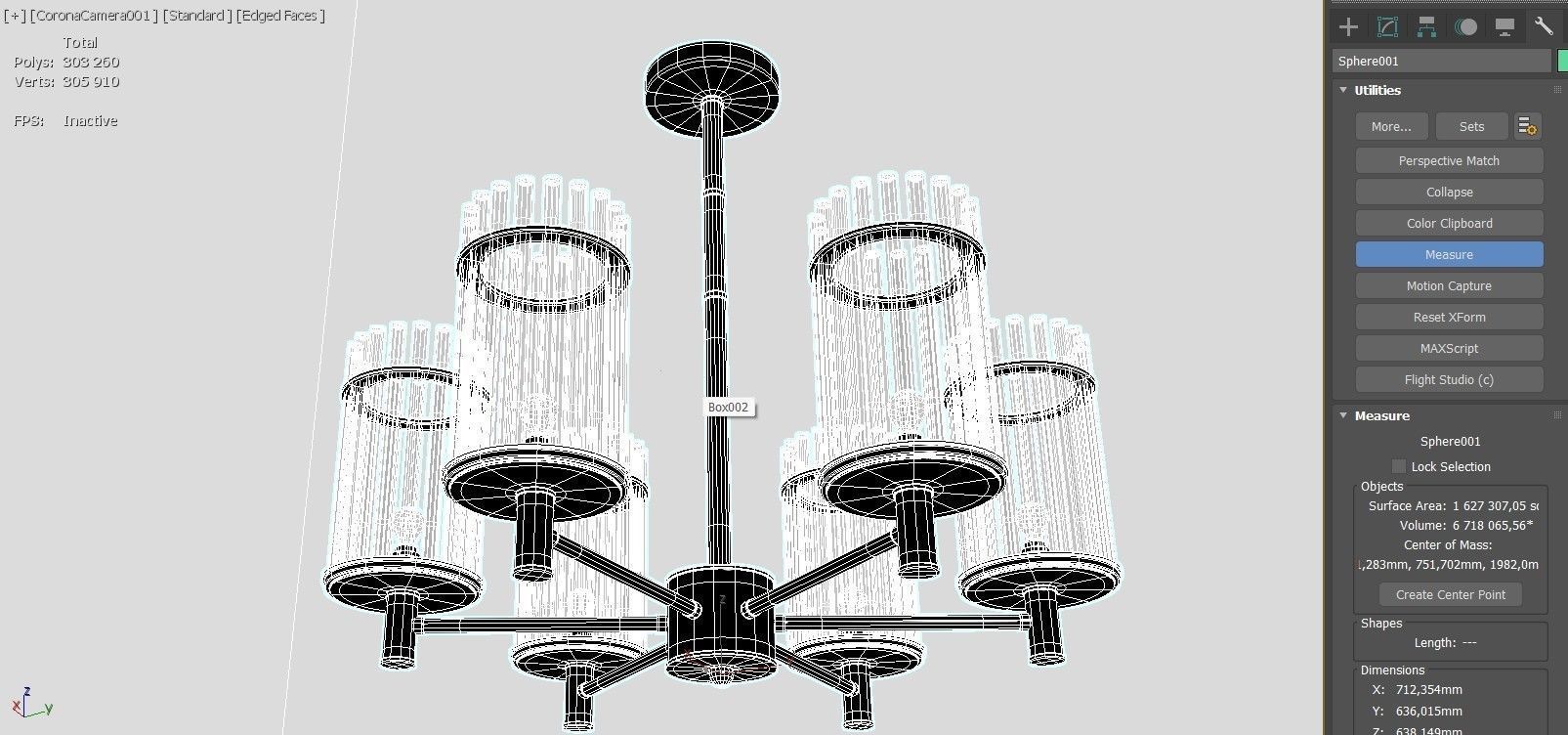 6 disk ceiling 3D model_1