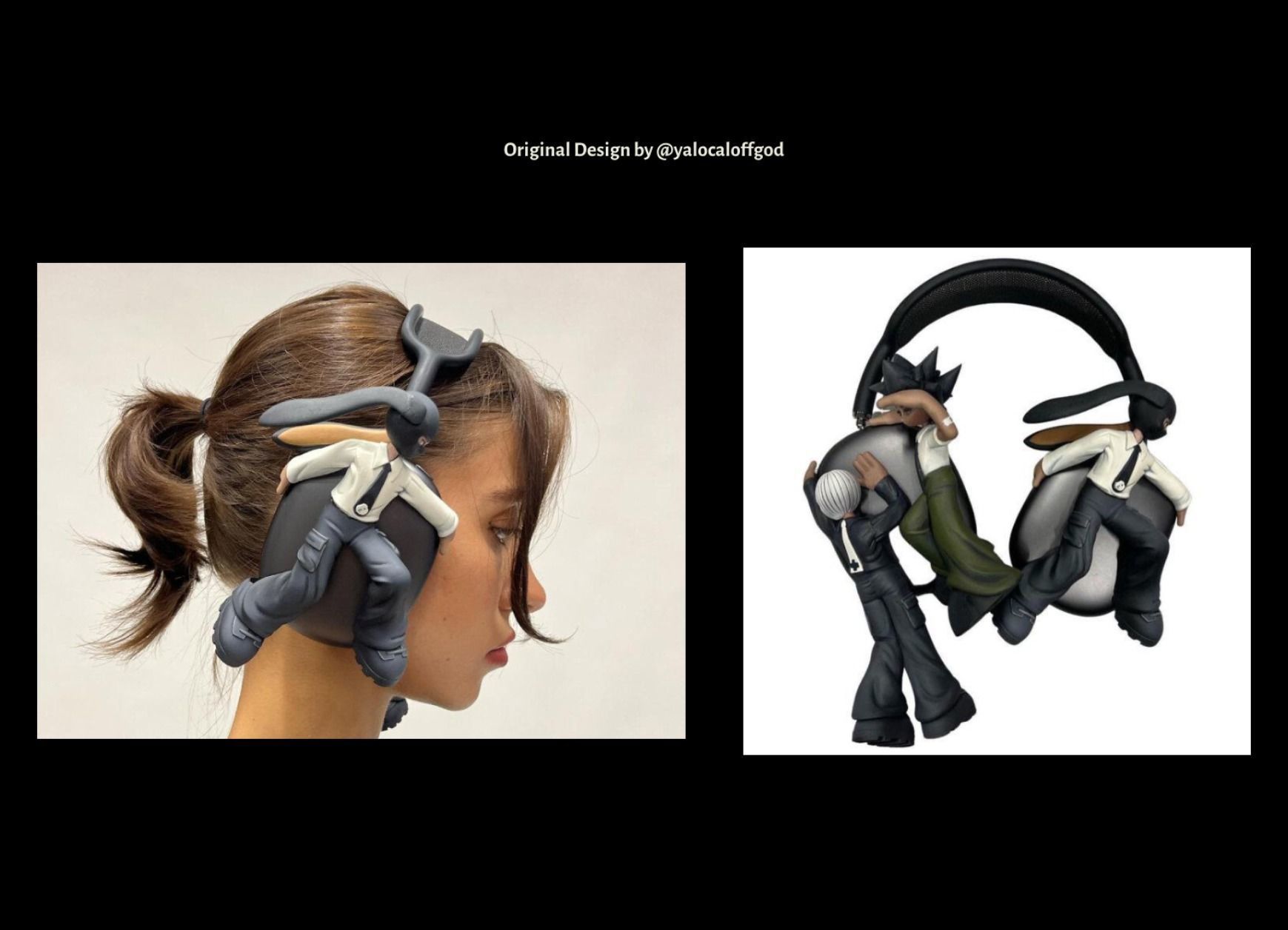 Bunny Boy AirPods Max Attachment 3D print model_5