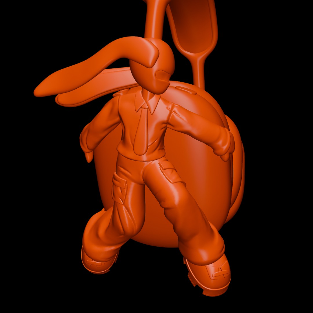 Bunny Boy AirPods Max Attachment 3D print model_3