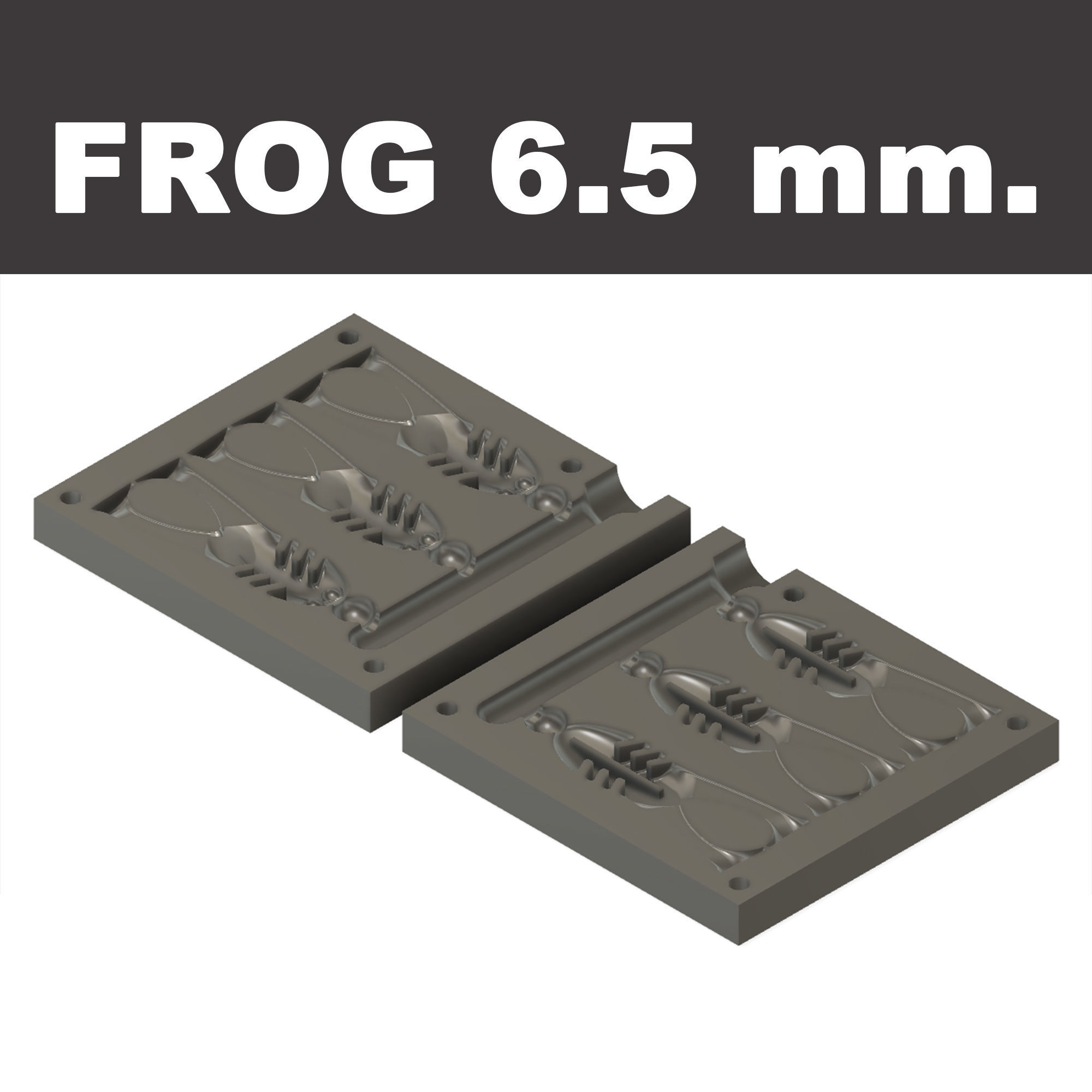 MOLD FROG 65 mm  FOR CNC AND 3D PRINT 3D print model_1