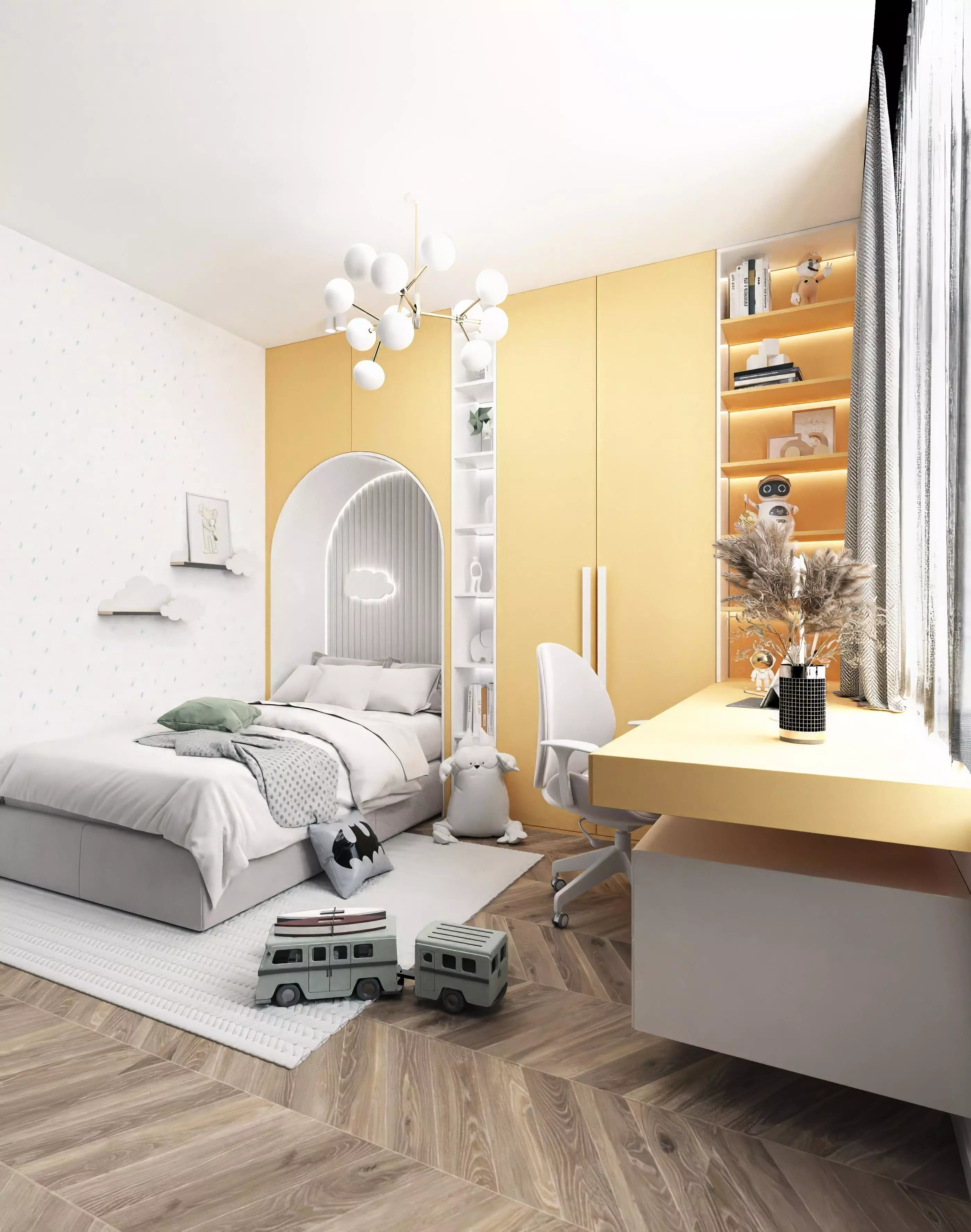 Modern Room Childrens 3D model_0