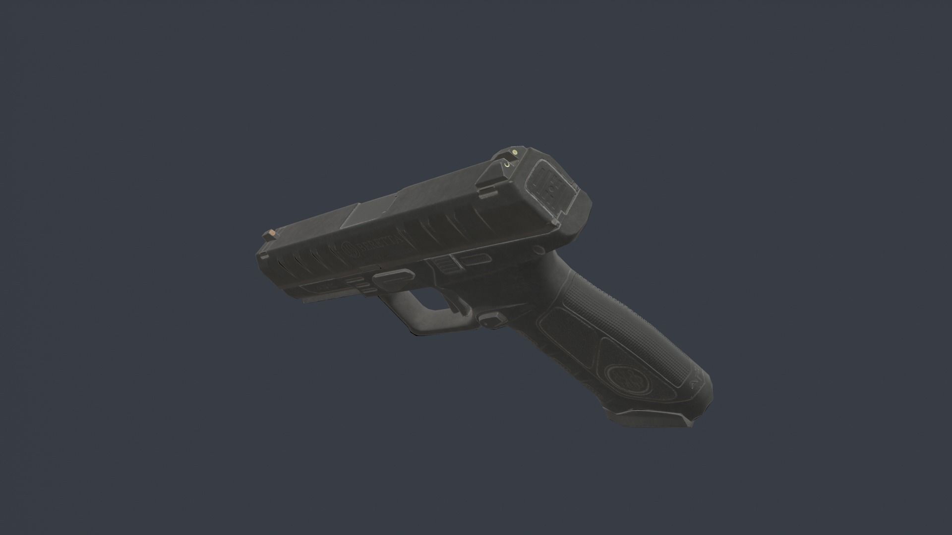 Beretta APX Low-poly 3D model_5