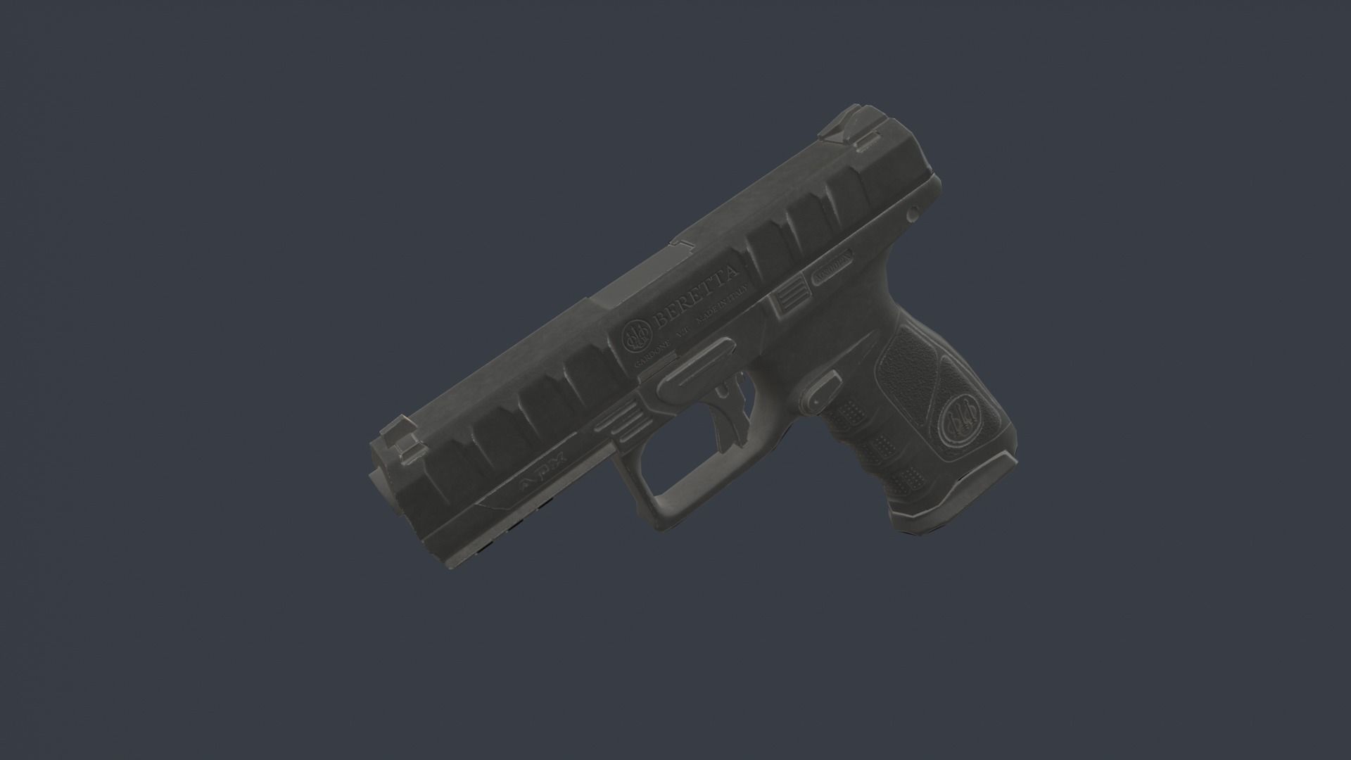 Beretta APX Low-poly 3D model_1