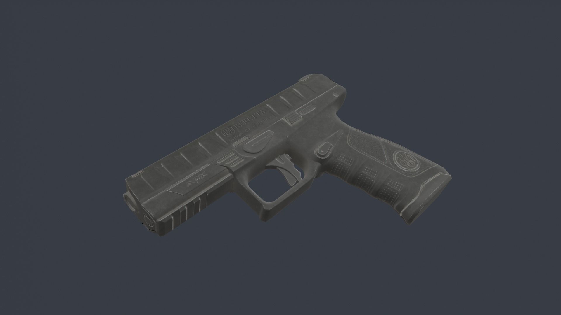 Beretta APX Low-poly 3D model_4