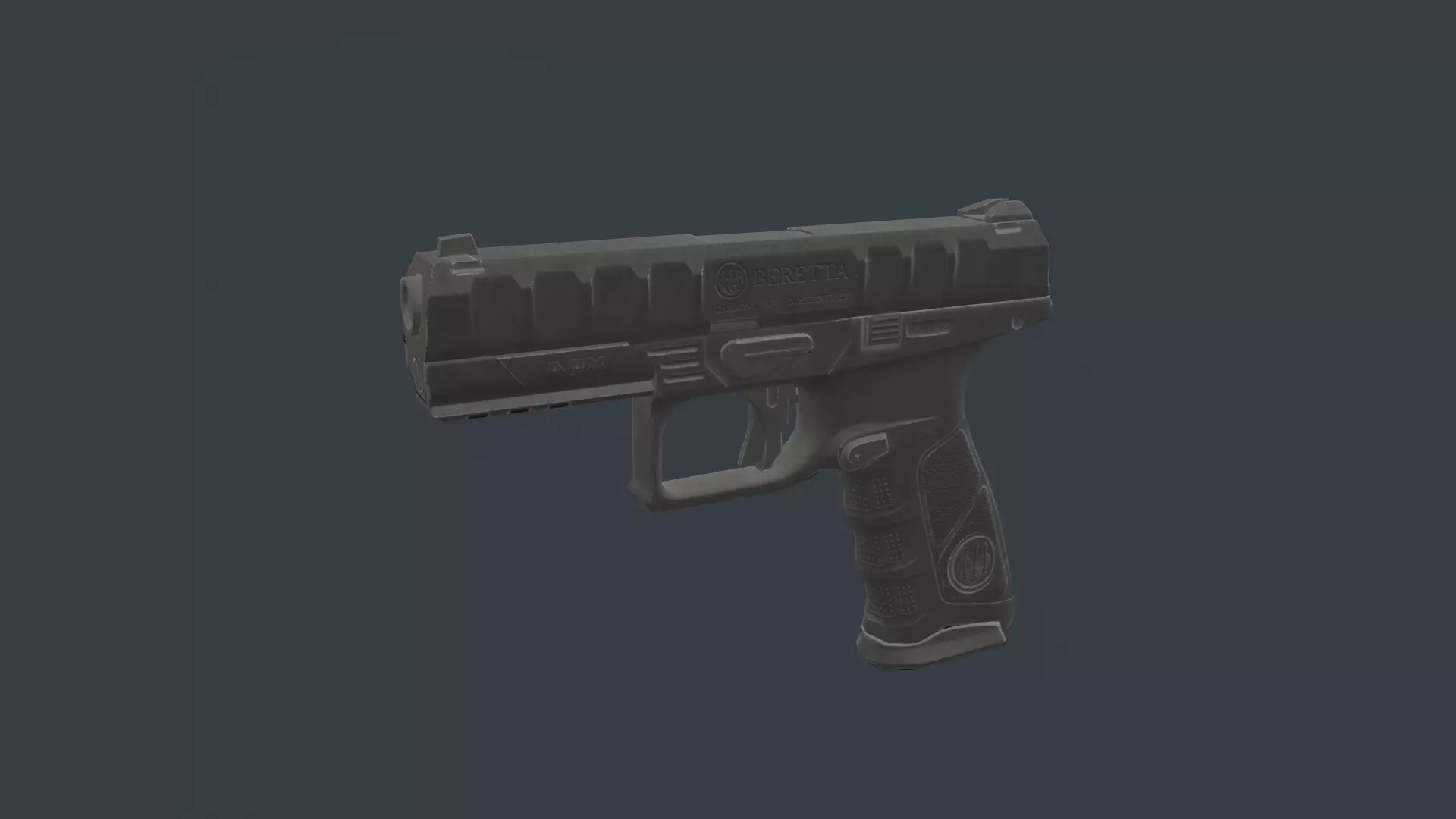 Beretta APX Low-poly 3D model_0