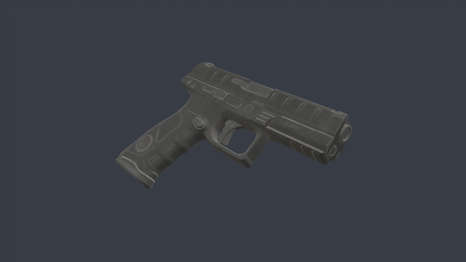 Beretta APX Low-poly 3D model_3