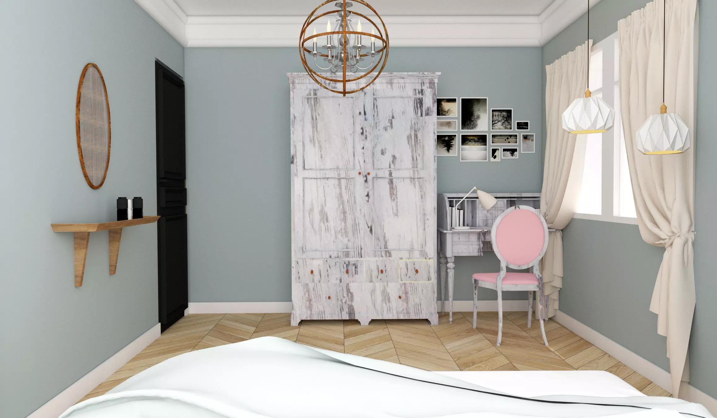 Parsian style Bedroom 3D model_0