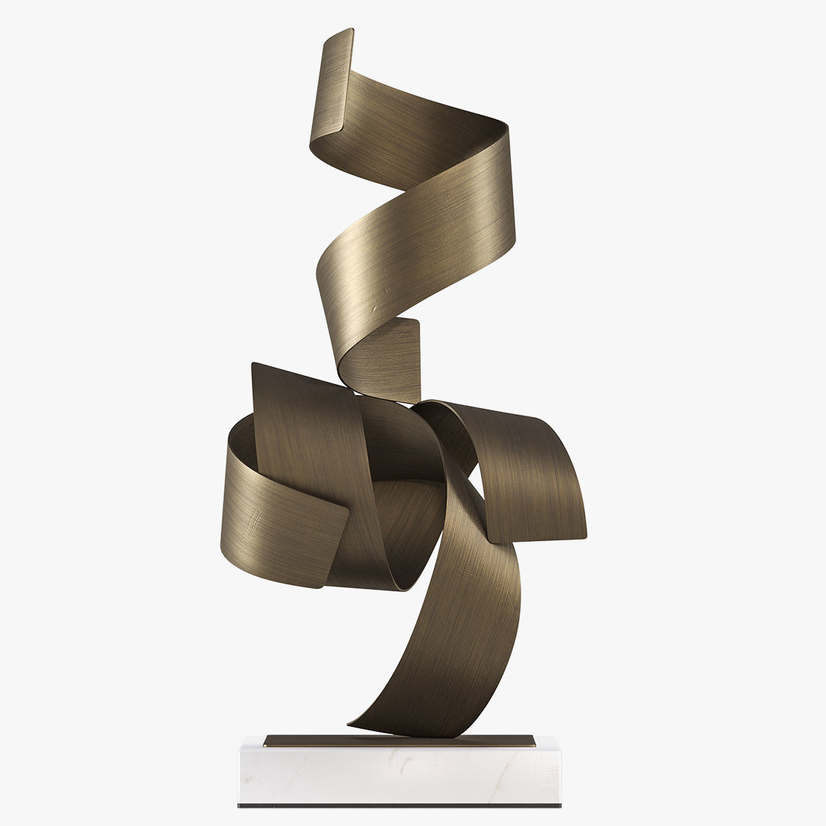 Modern Metal Sculpture 3D model_1