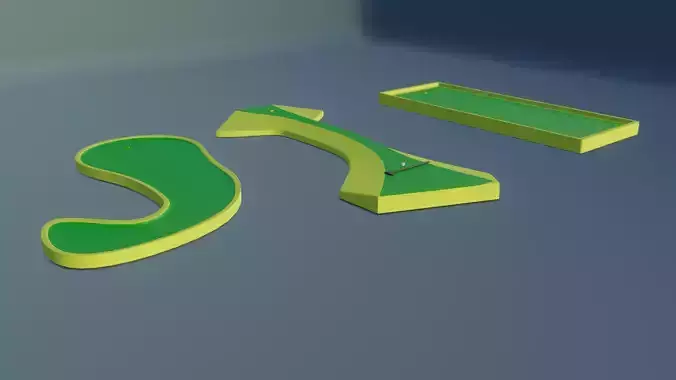 Tabletop mini golf 3D print model