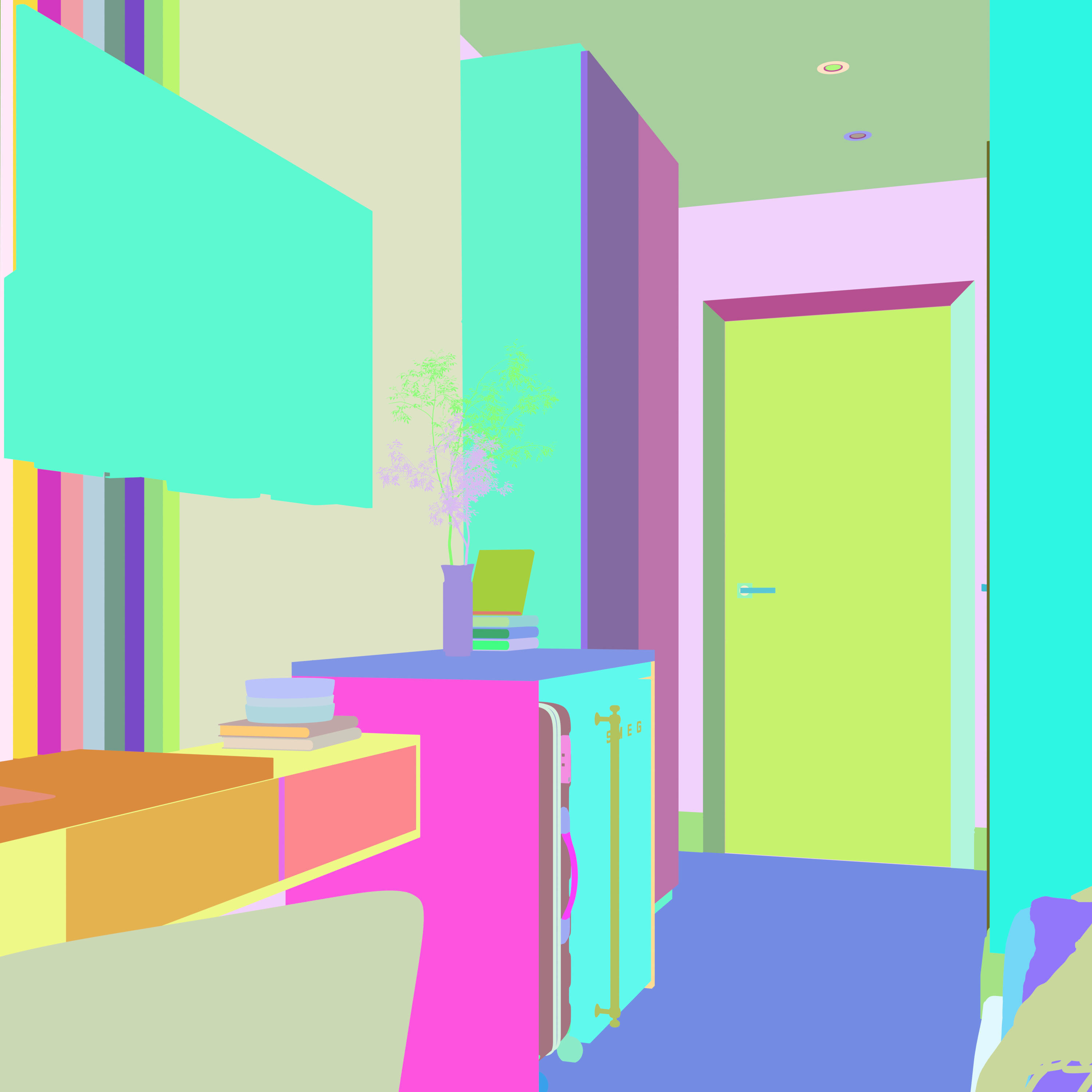 Hotel Room Design 3D model_7