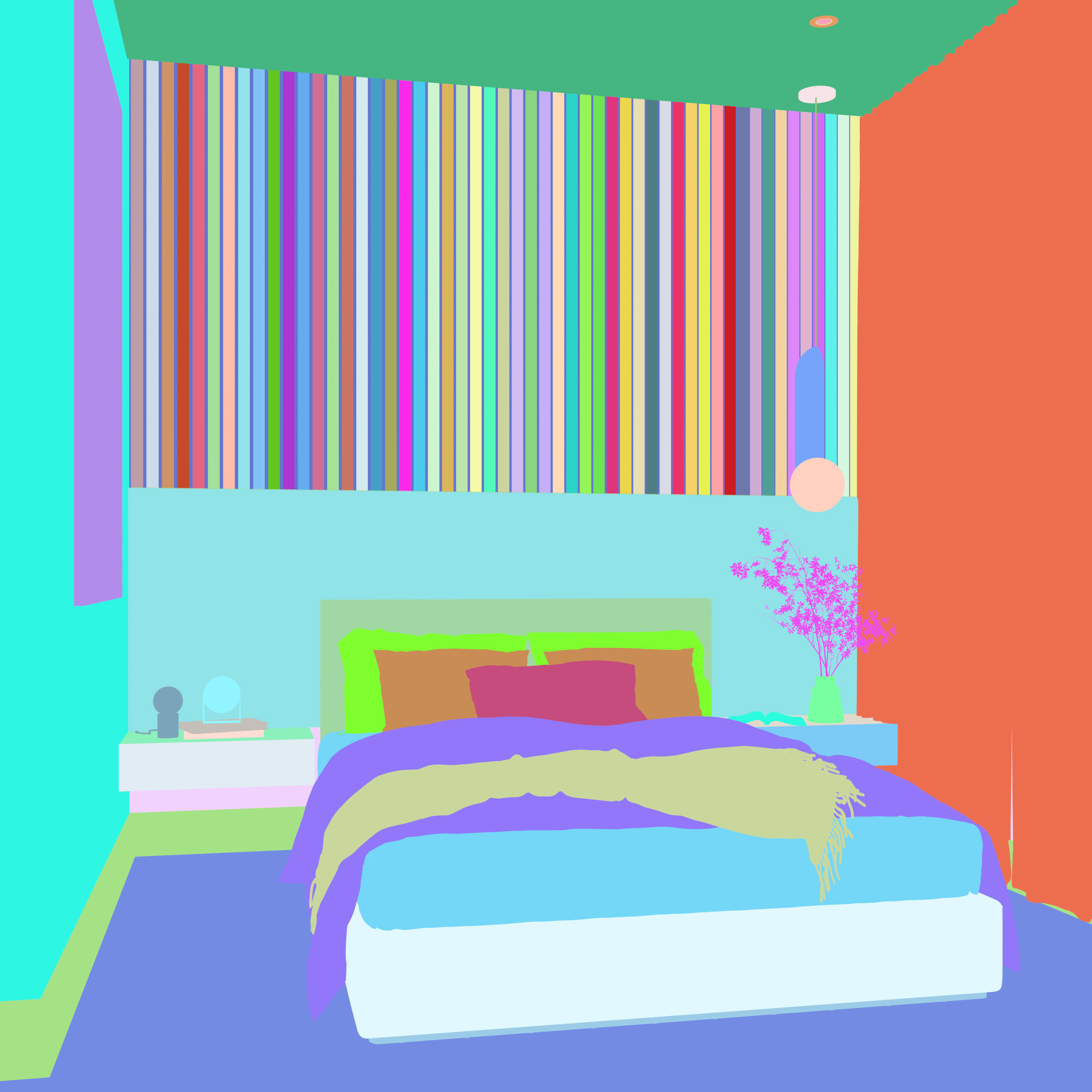 Hotel Room Design 3D model_3